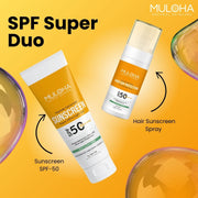 Sunscreen | Hair Protection Spray SPF 50 PA++++ COMBO for Ultimate Sun Protection