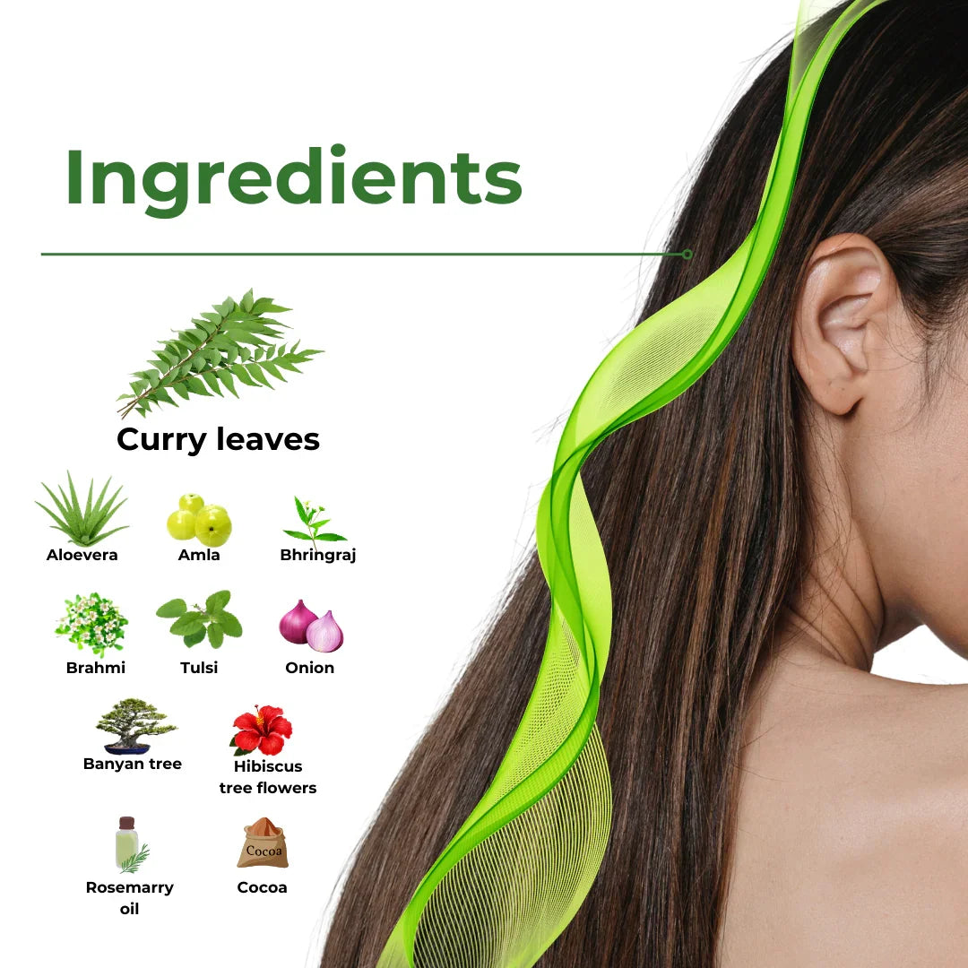 Muloha Curry Leaves Oil For Men and Women Hair Oil