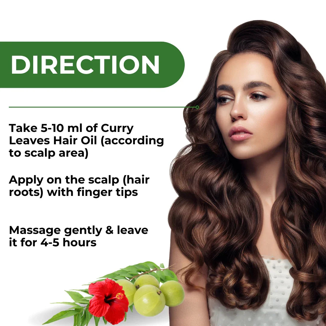 Muloha Curry Leaves Oil For Men and Women Hair Oil