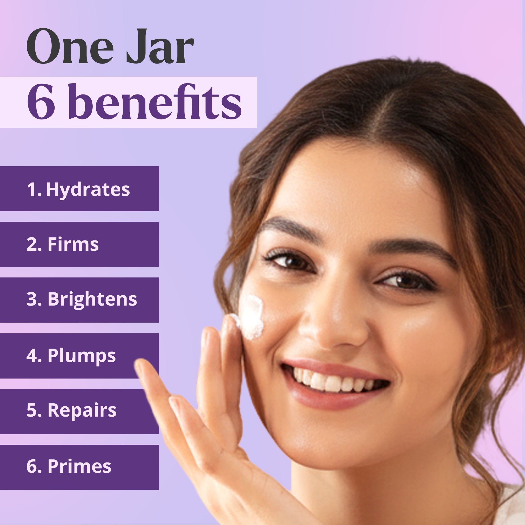 Glass Skin Collagen Face Moisturiser for Women, For All Skin Types, 50g